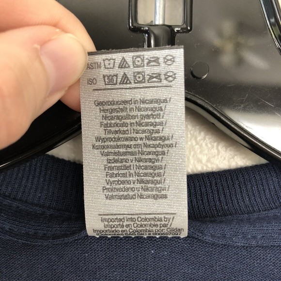 Gildan Dallas Texas T-Shirt Mens M Navy White Heavy Cotton Short Sleeve Tee - Picture 8 of 8